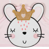 4-Piece Baby Girls Ballerina Hooded Towel & Washcloths Set-Gerber Childrenswear Wholesale