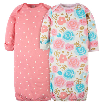 2-Pack Baby Girls Princess Gowns-Gerber Childrenswear Wholesale