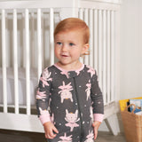2-Pack Girls Bunny Snug Fit Footed Cotton Pajamas-Gerber Childrenswear Wholesale