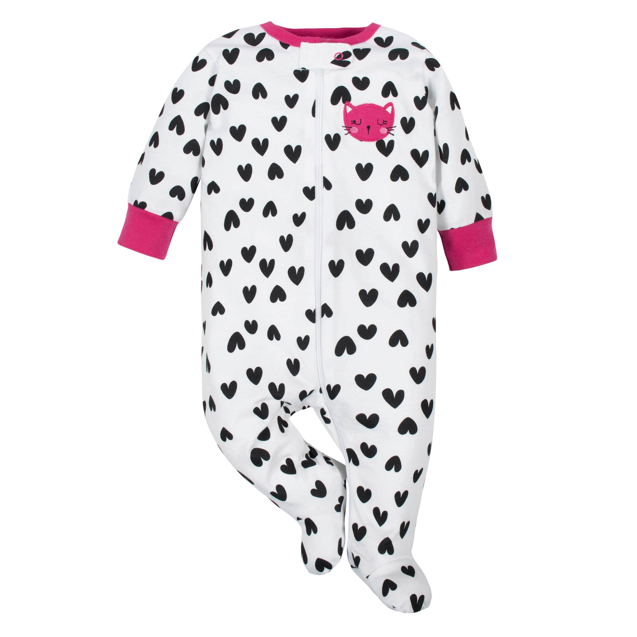 Baby Girls Hearts Sleep N' Play-Gerber Childrenswear Wholesale