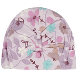8-Piece Baby Girls Lavender Garden No Scratch Mittens & Caps Set-Gerber Childrenswear Wholesale