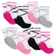8-Pack Toddler Girls Grey Heather Jersey Crew Socks-Gerber Childrenswear Wholesale