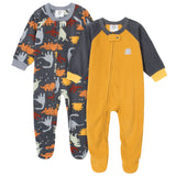 2-Pack Baby Boys Dino Blanket Sleepers-Gerber Childrenswear Wholesale