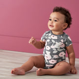 3-Pack Baby Girls Floral Short Sleeve Onesies® Bodysuits-Gerber Childrenswear Wholesale