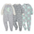 3-Pack Organic Baby Neutral Happy Sleep 'n Plays-Gerber Childrenswear Wholesale