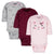 3-Pack Baby Girls Kitty Long Sleeve Onesies® Bodysuits-Gerber Childrenswear Wholesale