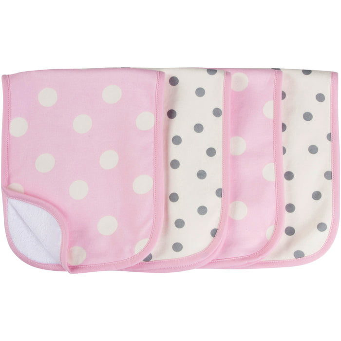 4-Pack Terry Lined Burp Cloths-Gerber Childrenswear Wholesale