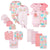 17-Piece Baby Neutral Princess Apparel & Blankets Bundle-Gerber Childrenswear Wholesale