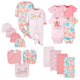 17-Piece Baby Neutral Princess Apparel & Blankets Bundle-Gerber Childrenswear Wholesale
