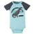 4-Pack Baby Boys Dino Blues Short Sleeve Onesies® Bodysuits-Gerber Childrenswear Wholesale