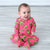 Baby Pink Avocado Sleep 'N Play-Gerber Childrenswear Wholesale