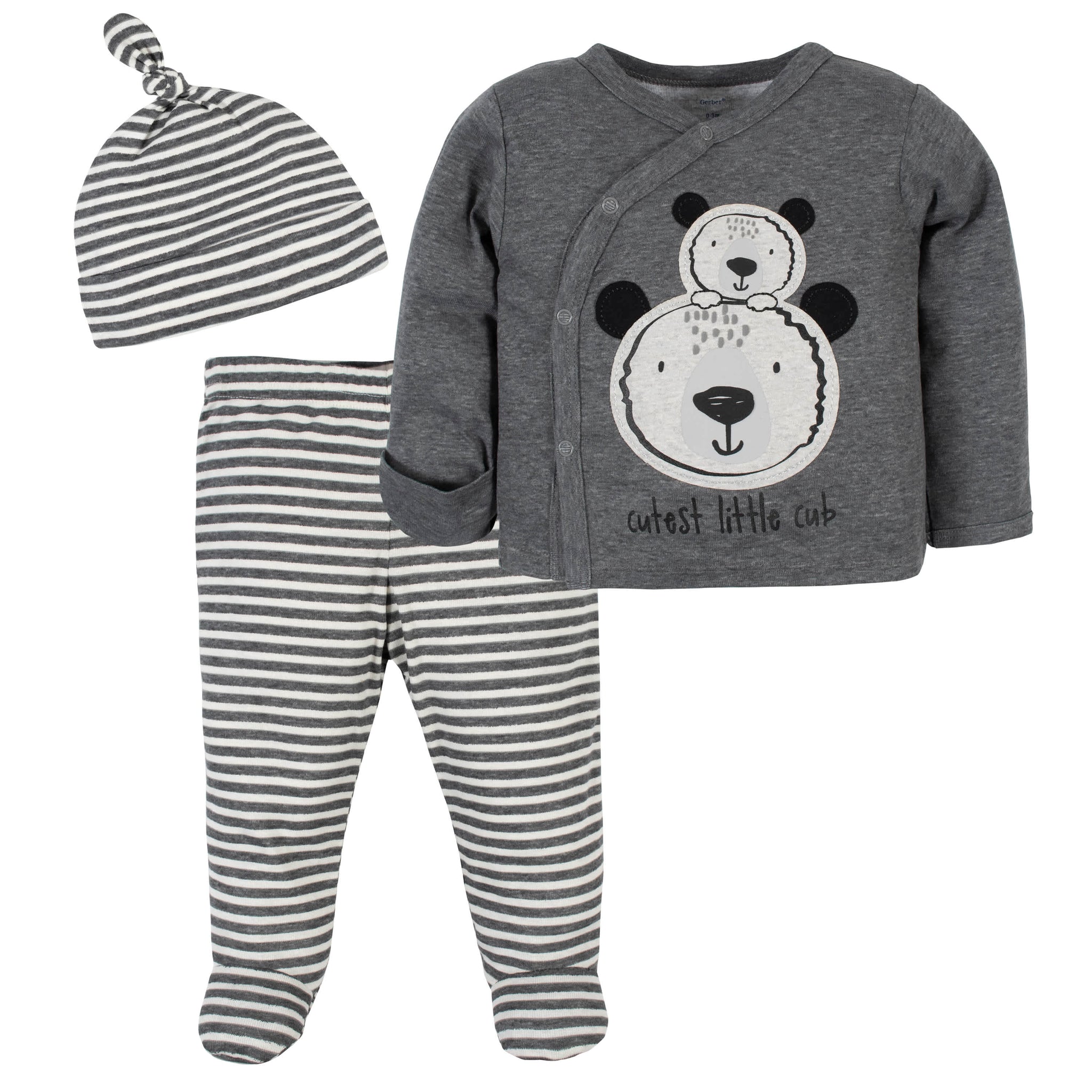 3-Piece Baby Boys Bear Take Me Home Set-Gerber Childrenswear Wholesale