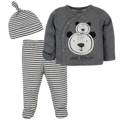 3-Piece Baby Boys Bear Take Me Home Set-Gerber Childrenswear Wholesale
