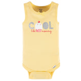 4-Pack Baby Girls Dots Of Rainbows Tank Onesies® Bodysuits-Gerber Childrenswear Wholesale