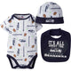 NFL 3-Piece Baby Boys Seahawks Bodysuit, Bib Cap Set-Gerber Childrenswear Wholesale