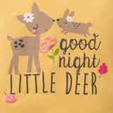4-Piece Girls Deer Snug Fit Cotton Pajamas-Gerber Childrenswear Wholesale