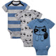 3-Pack Baby Boys Raccoon Short Sleeve Onesies® Bodysuits-Gerber Childrenswear Wholesale
