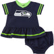 2-Piece Seattle Seahawks Dress and Diaper Cover Set-Gerber Childrenswear Wholesale