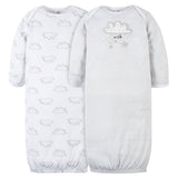 2-Pack Baby Neutral Baby Animals Gowns-Gerber Childrenswear Wholesale