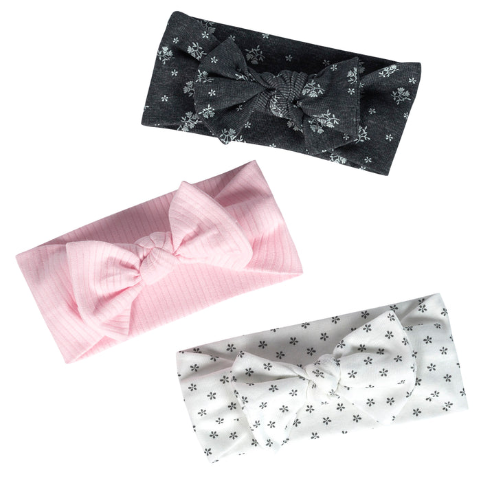 3-Pack Baby Girls Lil Lamb Organic Headbands-Gerber Childrenswear Wholesale