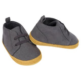 Baby Boys Gray Faux Suede High Top Shoes-Gerber Childrenswear Wholesale