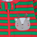 Baby Reindeer Snug Fit Footed Cotton Pajamas-Gerber Childrenswear Wholesale
