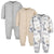 3-Pack Organic Baby Boys Jungle Coveralls-Gerber Childrenswear Wholesale