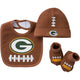 NFL 3-Piece Baby Boys Packers Cap, Booties and Bib Set-Gerber Childrenswear Wholesale