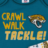 3-Pack Jacksonville Jaguars Short Sleeve Bodysuits-Gerber Childrenswear Wholesale