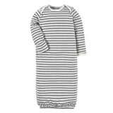 2-Piece Baby Neutral Stripe Gown & Cap Set-Gerber Childrenswear Wholesale
