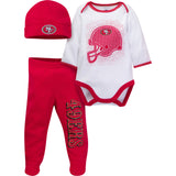 3-Piece Baby Boys 49Ers Bodysuit, Footed Pant, & Cap Set-Gerber Childrenswear Wholesale