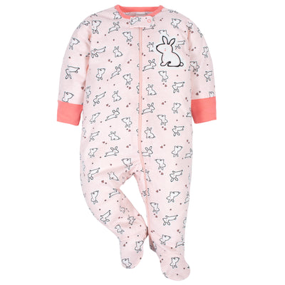 Baby Girls Bunnies Sleep 'n Play-Gerber Childrenswear Wholesale
