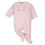 Gerber Baby Girls' Quilted Cat Sleep 'n Play-Gerber Childrenswear Wholesale