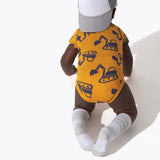 8-Pack Baby Boys Construction Zone Short Sleeve Onesies® Bodysuits-Gerber Childrenswear Wholesale