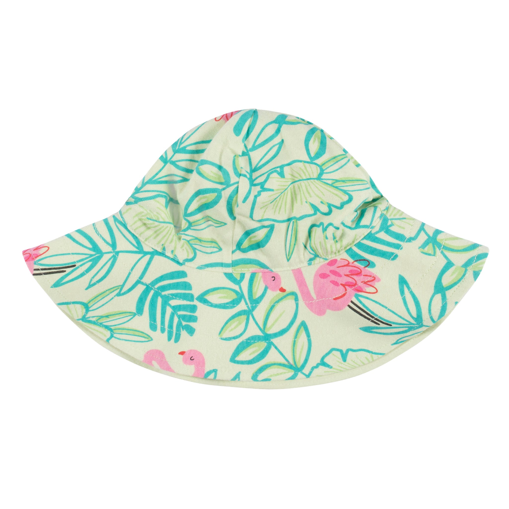 3-Piece Baby & Toddler Girls Flamingo Fun Dress, Diaper Cover & Reversible Sun Hat Set-Gerber Childrenswear Wholesale