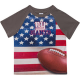 New York Giants Toddler Boys Short Sleeve Tee Shirt-Gerber Childrenswear Wholesale