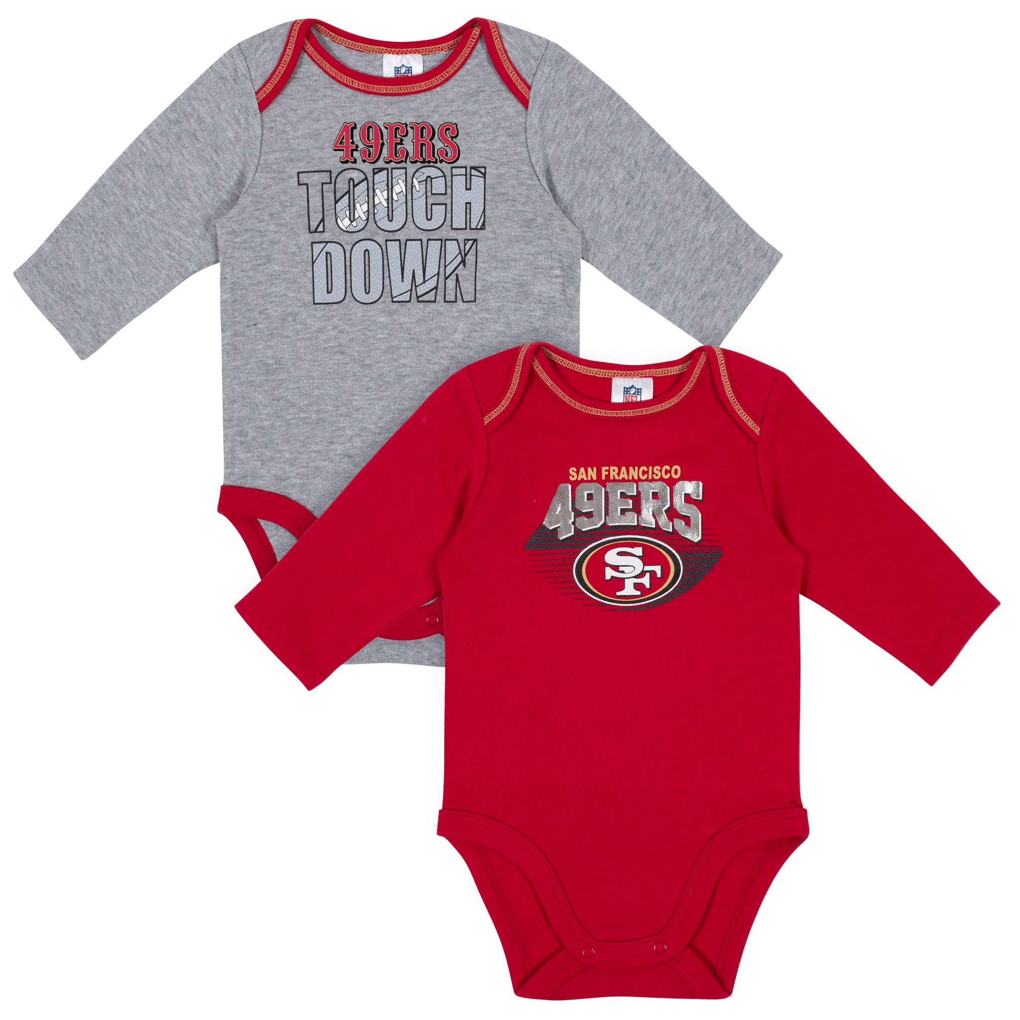 2-Pack Baby Boys 49Ers Long Sleeve Bodysuits-Gerber Childrenswear Wholesale